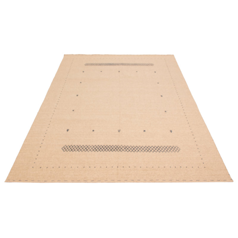 Tapis brun clair Kashkuli 7 pi 11 po x 11 pi 1 po Gabbeh