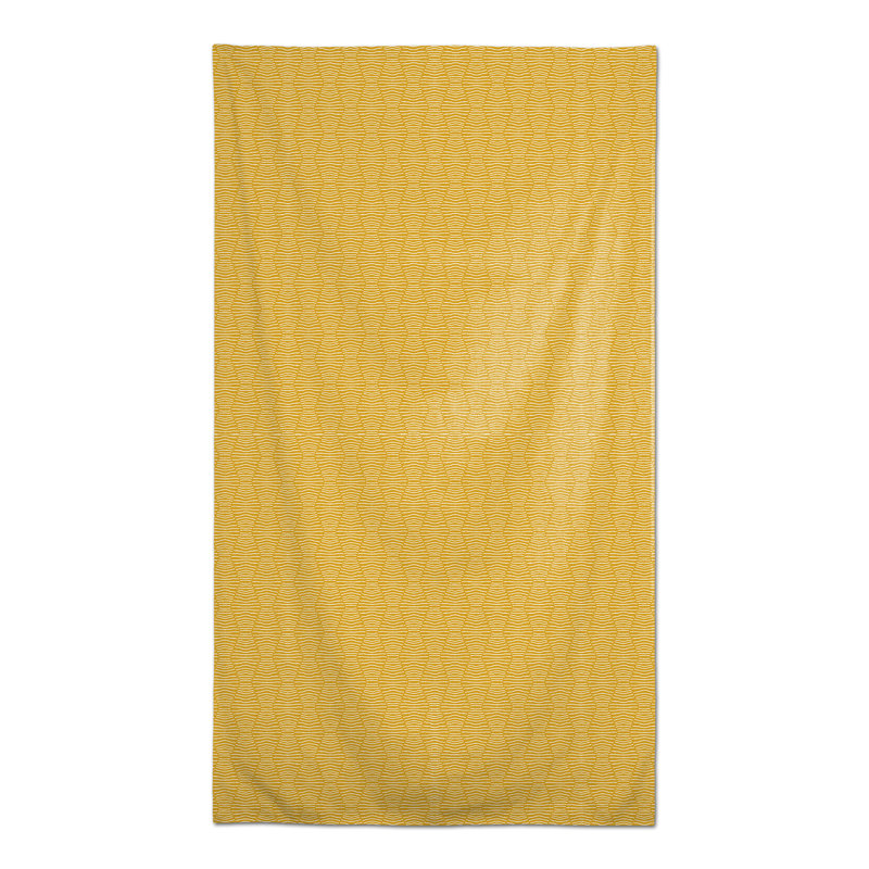Rectangular Polyester Tablecloth, Yellow