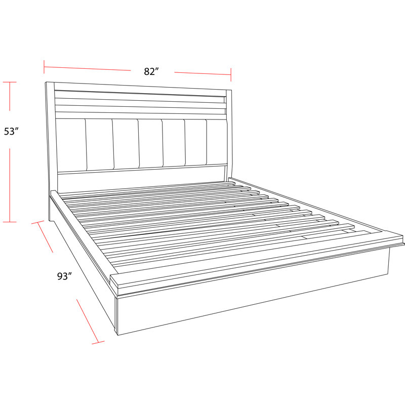 Artresha Platform Bed, King