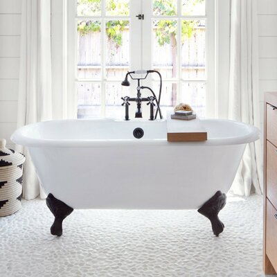 Cambridge 67"" x 31"" Clawfoot Soaking Porcelain Bathtub -  Chevington, CH66DE7WDIBM