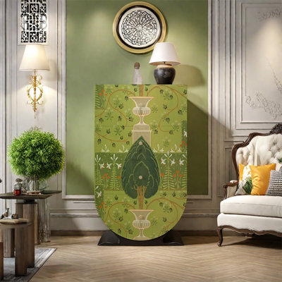 Armoire de rangement élégante en bois de noyer