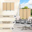 243cm W x 180cm H 3 - Panel Metal Folding Room Divider-1909866665