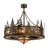 Manville 11 - Light Glass Dimmable Drum Chandelier