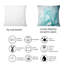 Turquoise Ink Universe - Coussin décoratif à imprimé moderne-2093518464