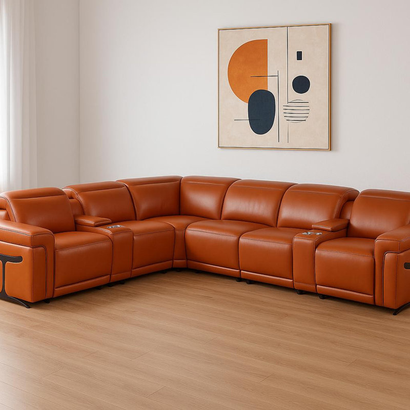 Canapé modulaire en L Camel