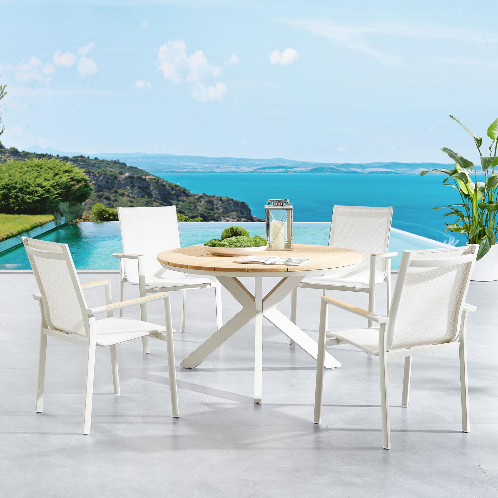 Enduro 47" Teak Patio Dining Set