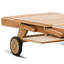 Chaise longue d'extérieur inclinable en bois massif
