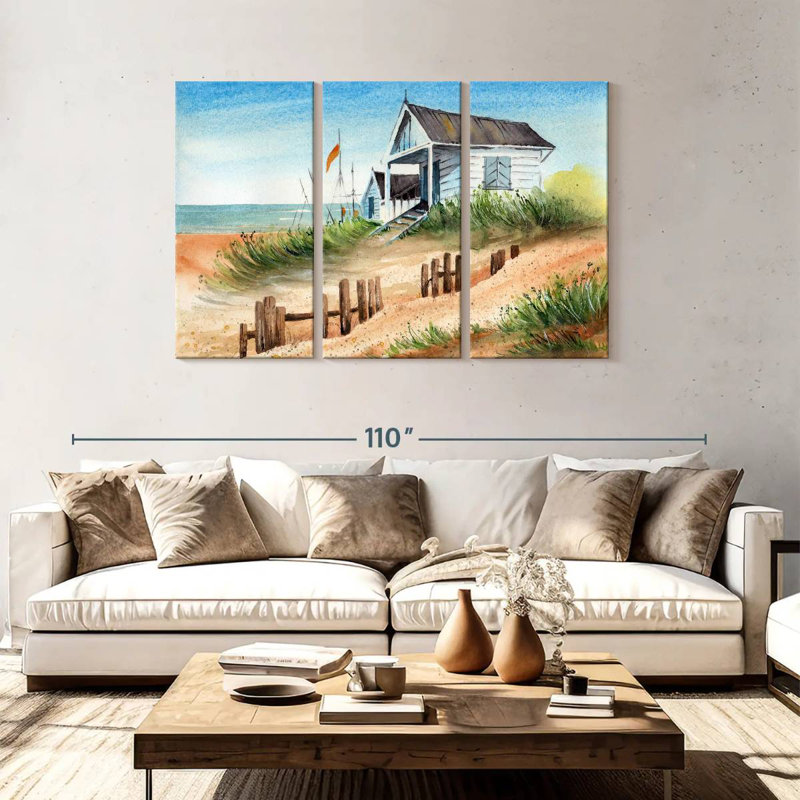 Lilie Beach House, 48" H x 74" W