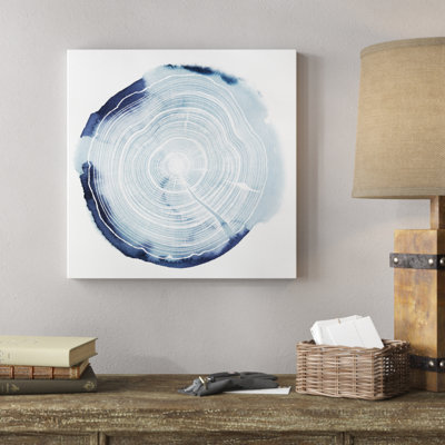 Tree Ring Overlay III by Grace Popp - Wrapped Canvas Painting