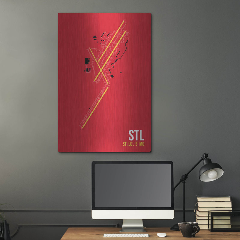 "STL" par O8 à gauche, H 36 po x l 24 po