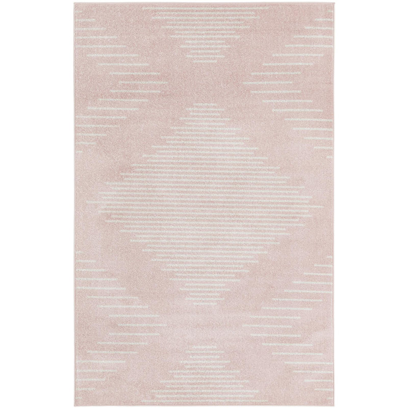 Striped Indoor Rug, Rectangle 5'3" x 8'