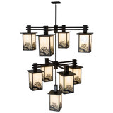 Deshawna 9 - Light Dimmable Square / Rectangle Chandelier