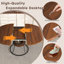 Ensemble de table de salle à manger extensible 43 po pour 4 à 6 personnes avec 4 chaises en bois massif