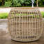 Tables de patio compactes, bois d'acacia rustique 16,15 po en osier pour balcon