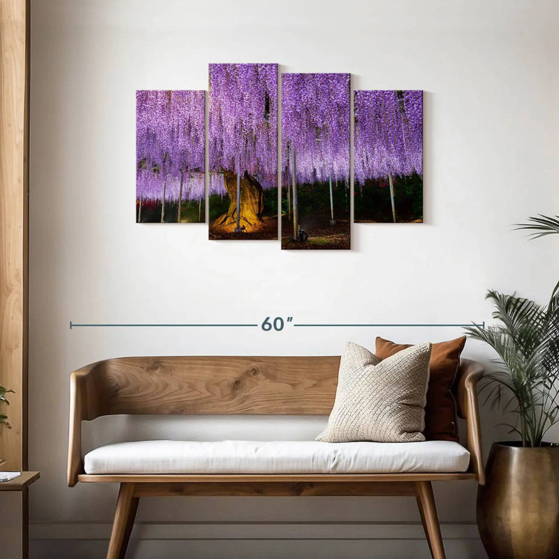 Harnek Wisteria mauve élégant, H 27 po x l 43 po