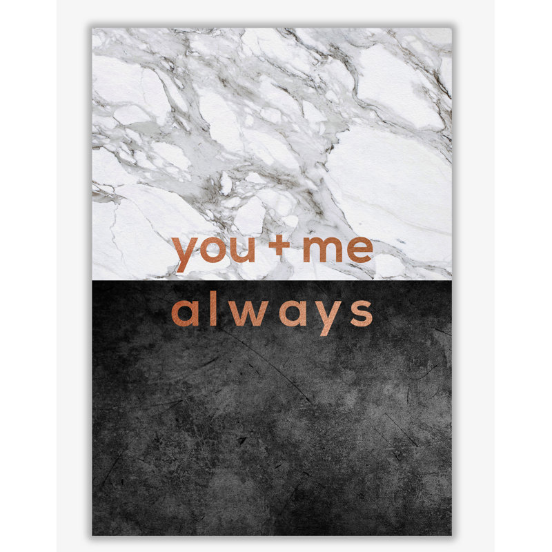 You And Me Always Couples - Print, No Frame, 42 cm H x 30 cm W x 1 cm D
