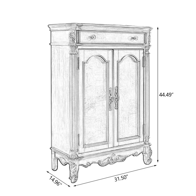 Banc de rangement en bois massif Cherry