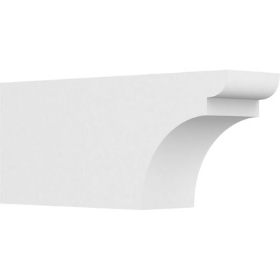 6"W x 10"H x 24"L Standard Yorktown Architectural Grade PVC Rafter Tail