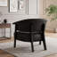 Fauteuil à oreilles en similicuir-850505036