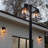 Aria Solar Post Light Double Head