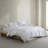 Calvin Klein Wildflower Beige Cotton Reversible Comforter Set-126657909-110428716