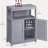 Freestanding Storage Cabinet, Storage Unit with Doors and Adjustable Shelf-140051150