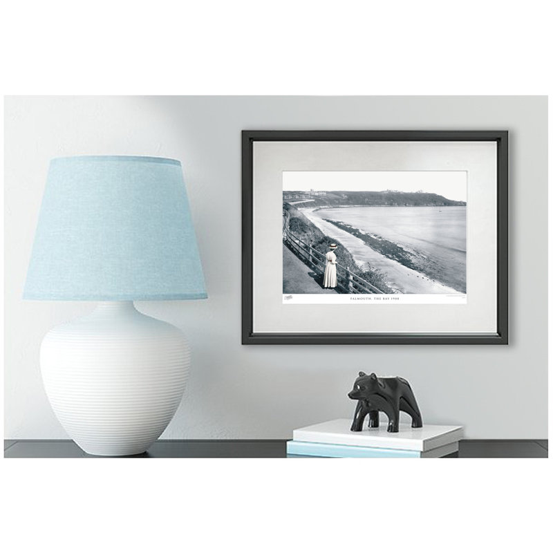 Falmouth, The Bay 1908 - Single Picture Frame Print, 40cm H x 50cm W x 2.3cm D