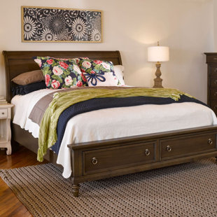 Ashgrove Solid Wood Sleigh Bed