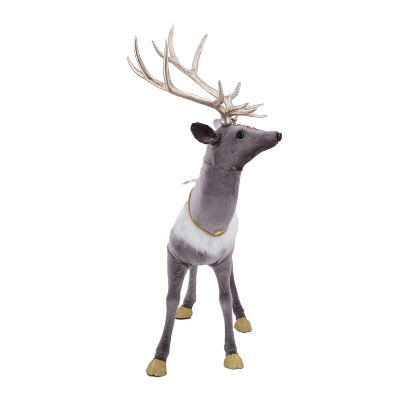 Christmas Deer Stuffed Holiday Accent
