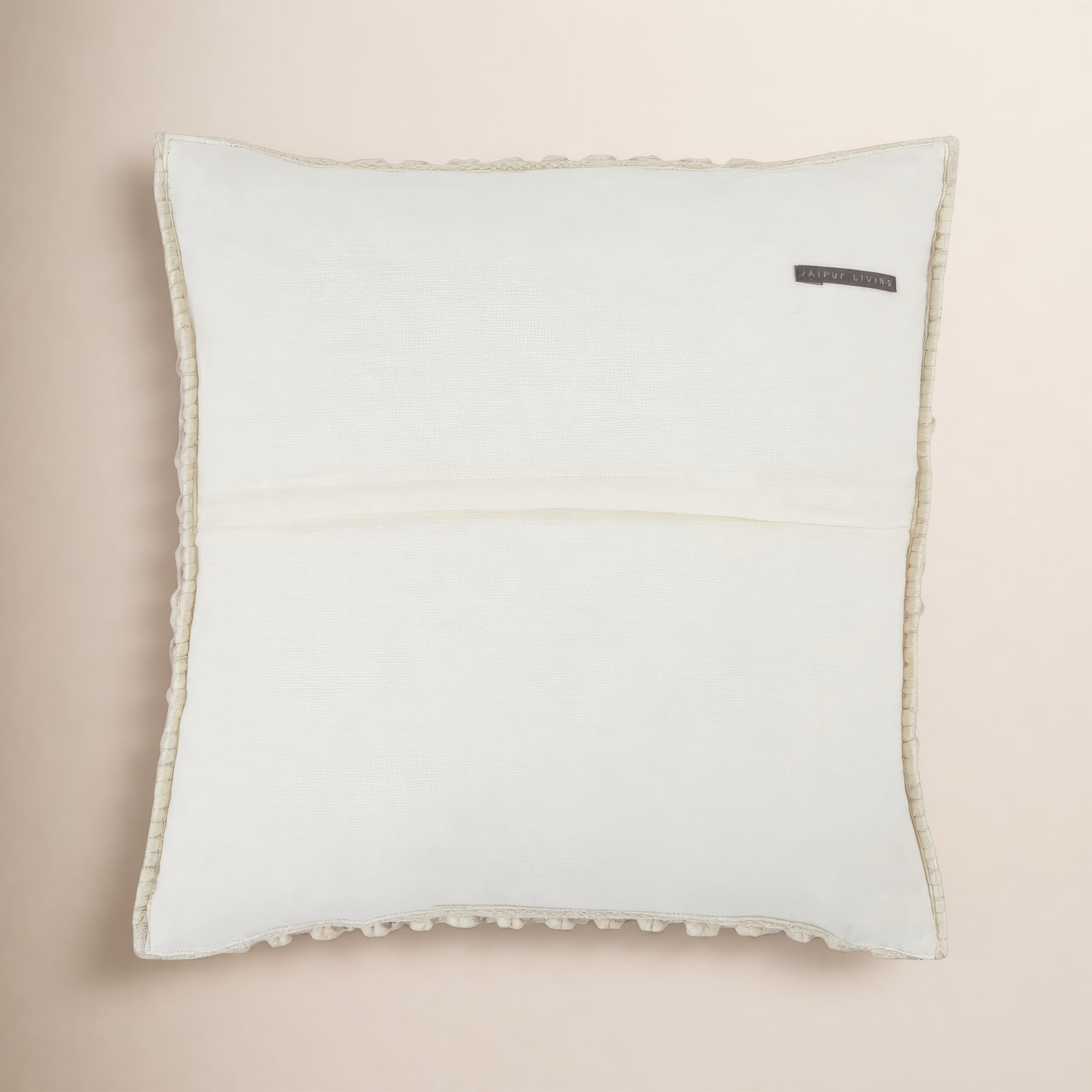 Toulon Embroidered Wool Throw Pillow, Light Taupe, Pillow Cover Only - No Insert