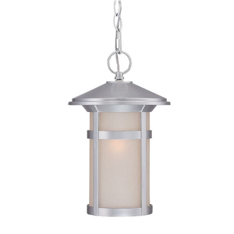 Mistydawn Outdoor Hanging Lantern, Brushed Silver