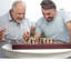 Jeu d'échecs brun