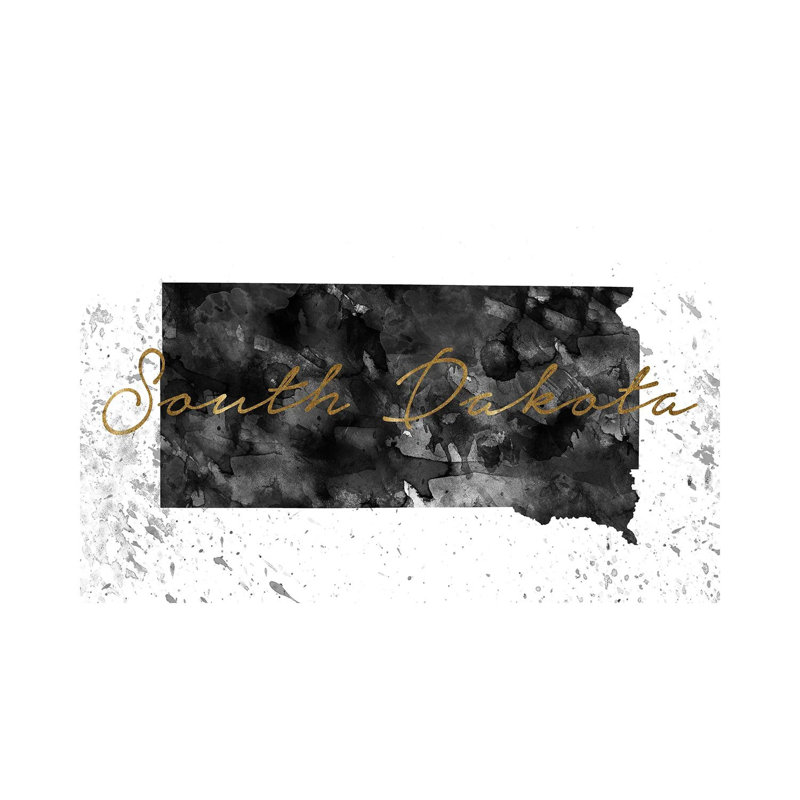South Dakota - Wrapped Canvas Painting, 30.48cm H x 45.72cm W x 1.91cm D