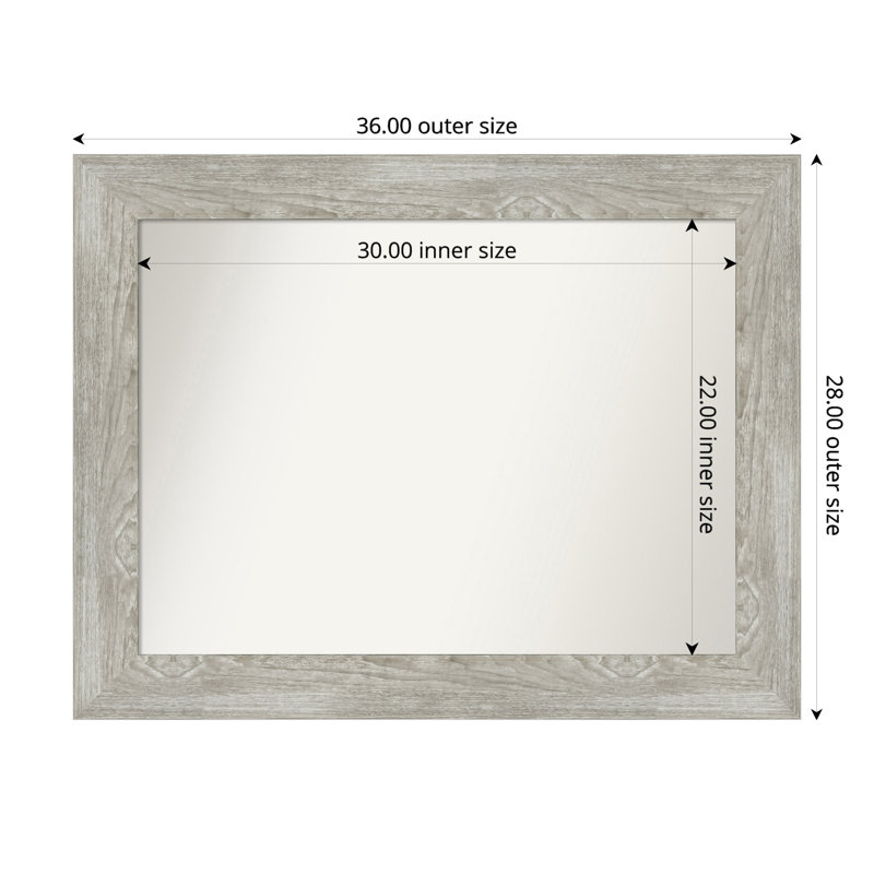 Miroir mural Dazion, 28 po x 36 po