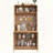 Compact Kitchen Pantry Buffet with Foldable Workstation and Power Outlet-889476008
