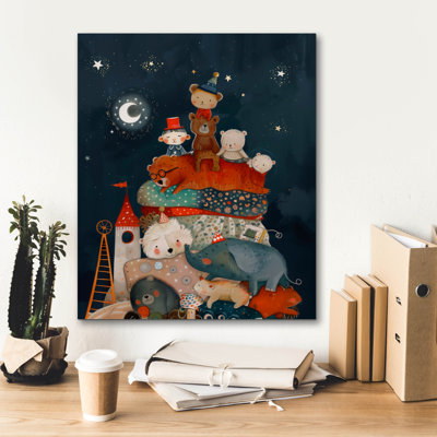  «Pile Of - Jouets» par Doron David, art mural sur toile, 20 po x 24 po