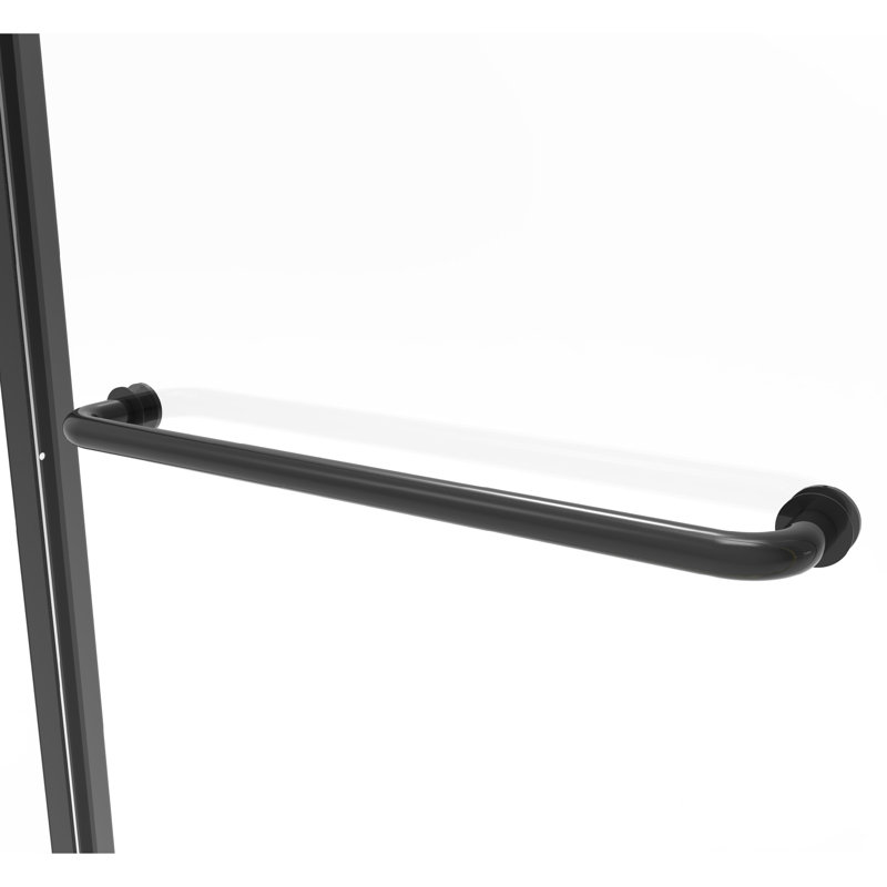 Porte de douche Infinity l 43 po x H 70 po Infinity, Transparent, Noir mat