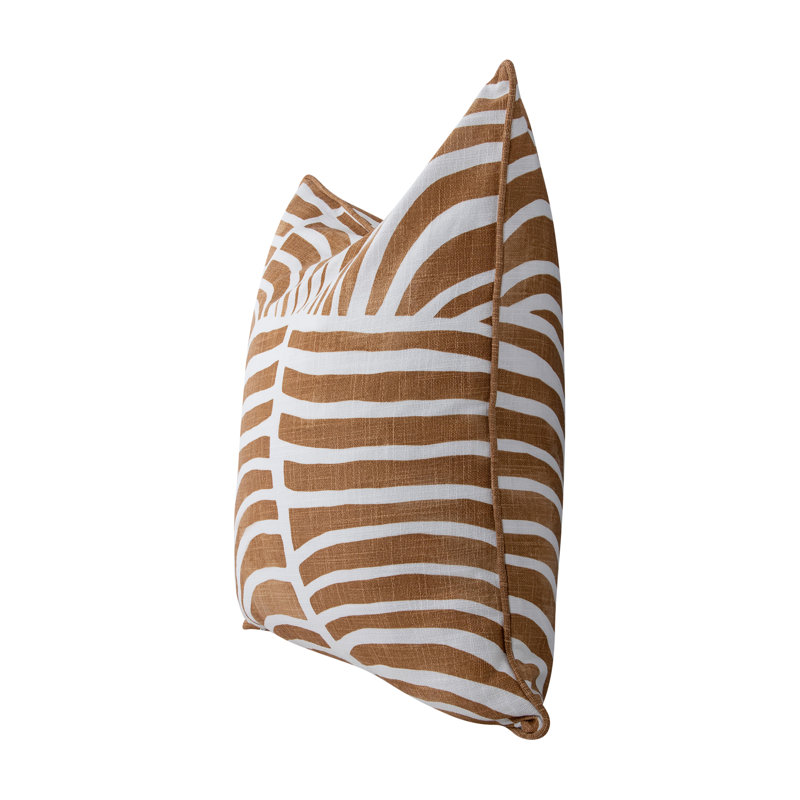 Coussin décoratif Madagascar, Brun, 20 po x 20 po