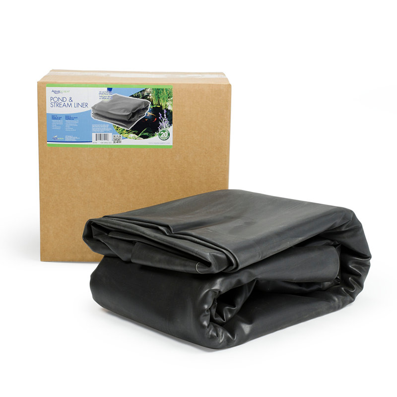 15' x 15' Black EPDM Pond Liner for Water Features