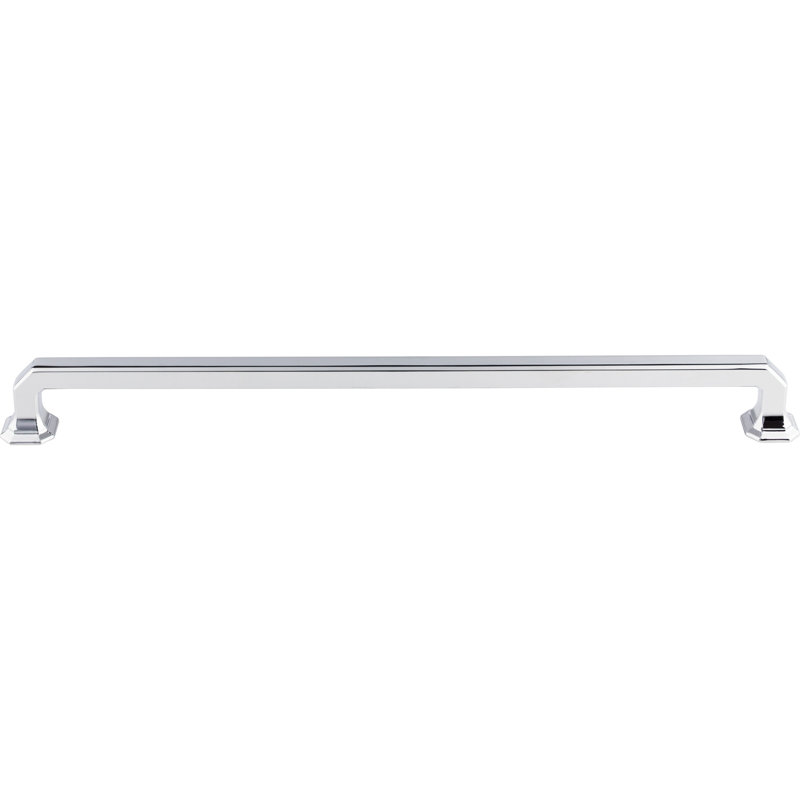 Emerald Bar pull, Polished Chrome, 12" Center to Center