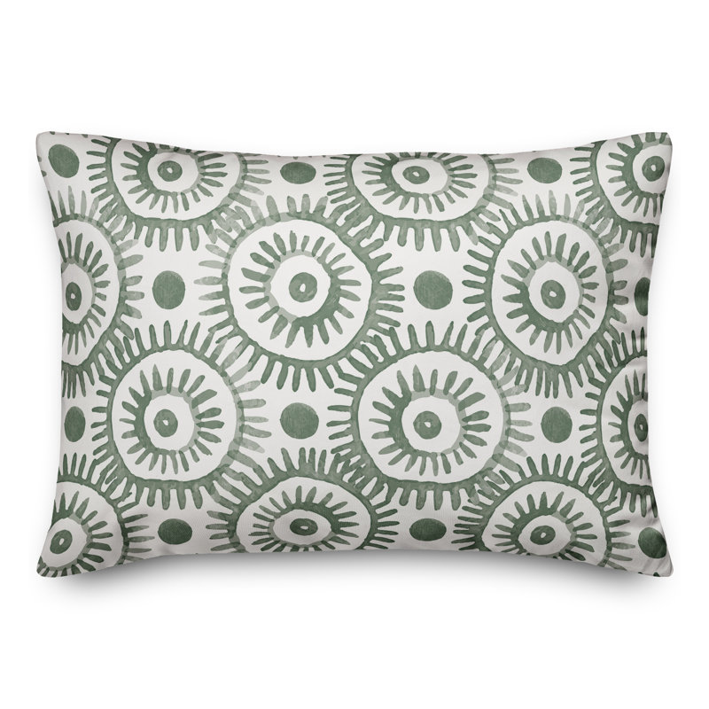 Outdoor Throw Pillow, Green