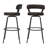 Kipton Low Back Bar Stools Metal Leather Counter Stools-288789203-288789200