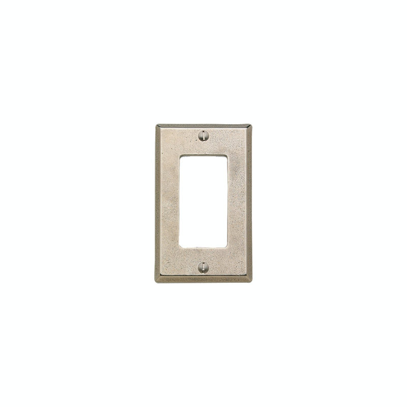 Decora Style Switch And Receptacle Cover, 4.56" H x 4.56" W x 0.31" D, White Bronze Light