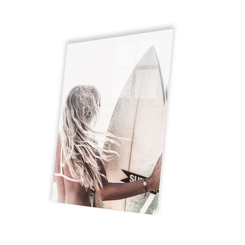 Blond Surfer - photographie non encadrée, H 32 po x l 24 po x P 0,25 po