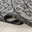 Tapis d'intérieur / extérieur gris clair / noir Deronte-924923324