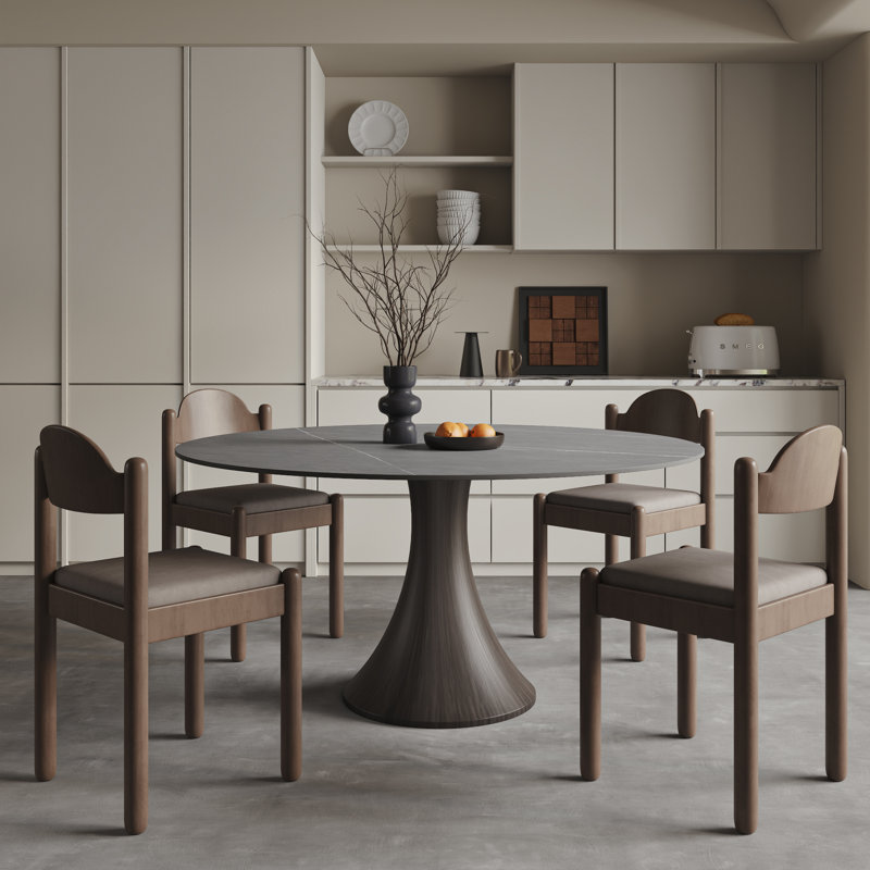 Table de salle à manger Mid-Century, H 29,52 po x L 47,24 po x l 47,24 po