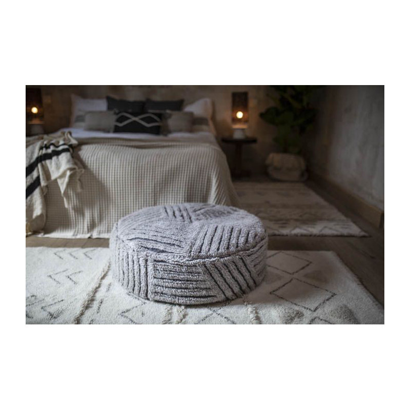 Bohemian Classics Hand Tufted Wool Moroccan Area Rug in Natural/Almond Frost/Sandstone, Rectangle 2'7" x 4'7"