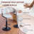 Swivel Upholstered Adjustable Height Counter Stool-107120735