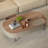 Light luxury high-end saddle leather coffee table
