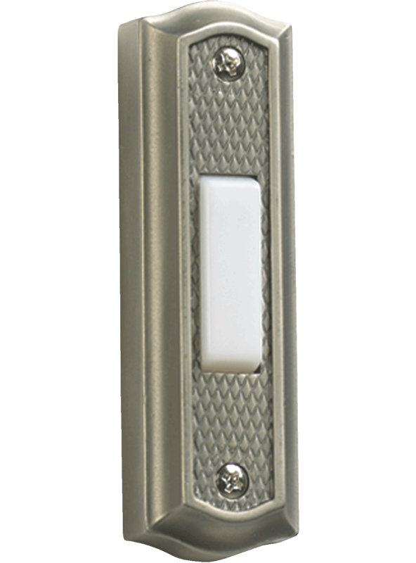 Antique Silver Door Chime Button